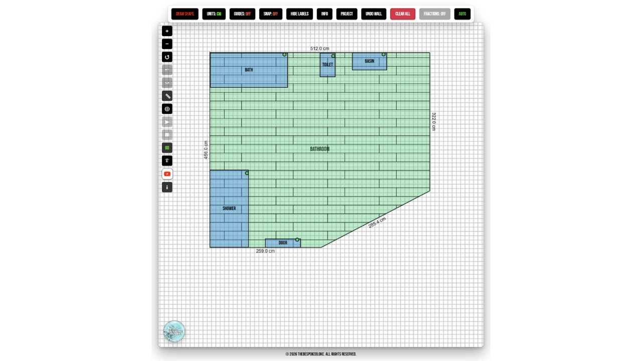 Tile Layout Pro screenshot showing automatic tiling mode
